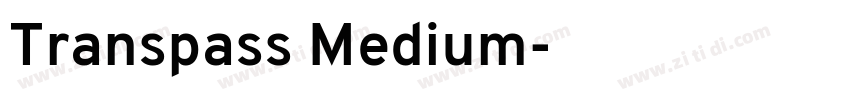 Transpass Medium字体转换